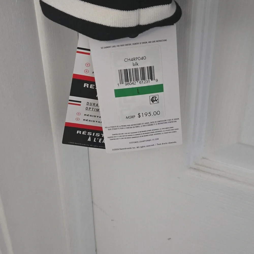 Champion Black and White Bomber Jacket - Picture 6 of 6